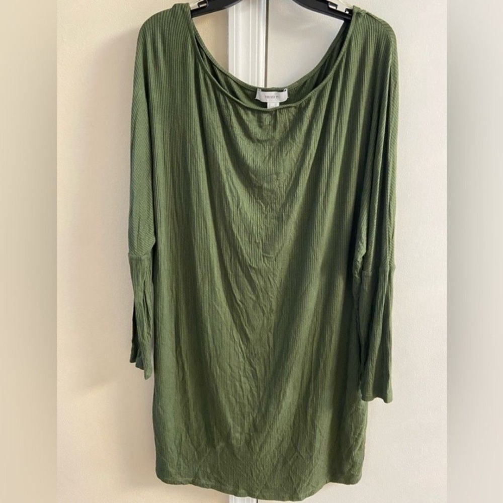 Forever 21 Olive Green Tunic Top 2X NWT